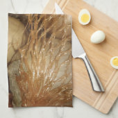 Uien in het net, groente en fruit, pikante koken theedoek (Quarter Fold)