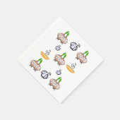 Uien, knoflook, soep, keukenhanddoeken servet (Hoek)