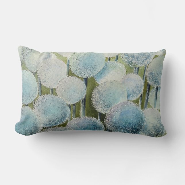 Uien Miljoenen Waterverf Art Kussen (Voorkant)