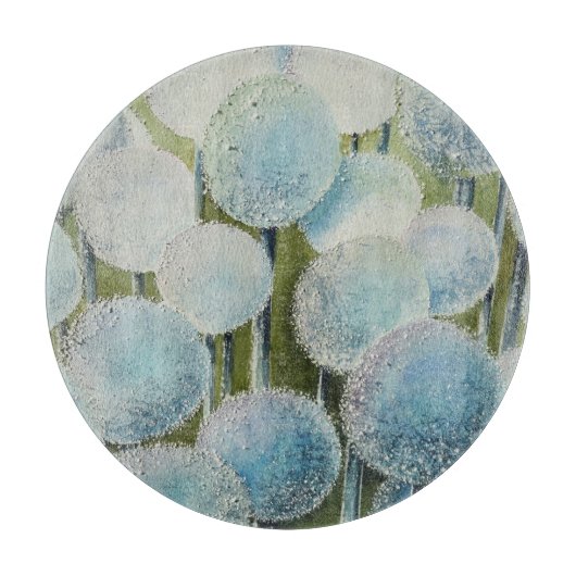 Uien Miljoenen Waterverf Art Snijplank (Voorkant)