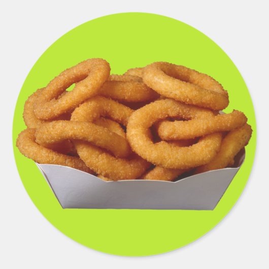 Uien Rings Ronde Sticker (Voorkant)