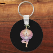 Uien Yoga  Sleutelhanger (Voorkant)