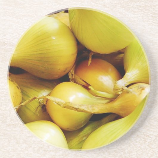 Uien Zandsteen Onderzetter (Voorkant)