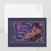 Uien Zandwiches maken gezond eten  Briefkaart (Voorkant / Achterkant)