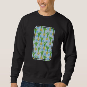 Uienpatroon vector uien en stippen trui