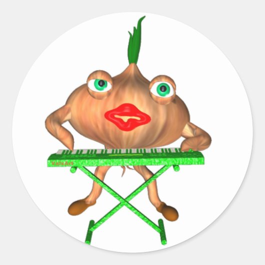 Uienschillen van Valxart- Ronde Sticker (Voorkant)