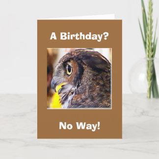 Uil 2, een verjaardag?, No Way! Kaart