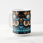 Uil 2 koffiemok (Voorkant links)