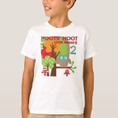 Uil 2e verjaardag T-shirts en geschenken (Voorkant)