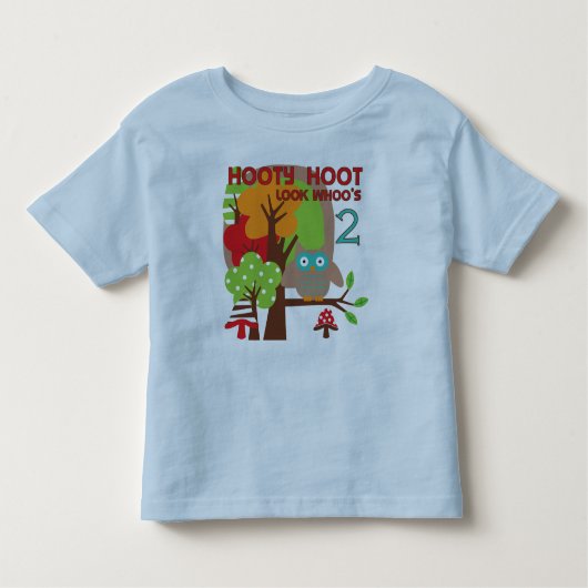 Uil 2e verjaardag T-shirts en geschenken (Voorkant)