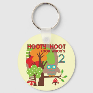 Uil 2e verjaardag T-shirts en geschenken Sleutelhanger