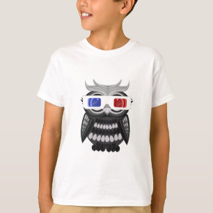 Uil - 3D Glazen T-shirt
