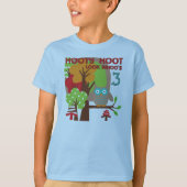 Uil 3e verjaardag T-shirts en geschenken (Voorkant)