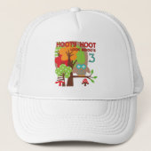 Uil 3e verjaardag T-shirts en geschenken Trucker Pet (Voorkant)