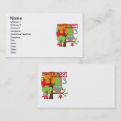 Uil 3e verjaardag T-shirts en geschenken Visitekaartje (Voorkant / Achterkant)