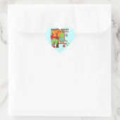 Uil 4th Birthday T shirten en geschenken Hart Sticker (Tas)