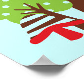 Uil 4th Birthday T shirten en geschenken Poster (Hoek)