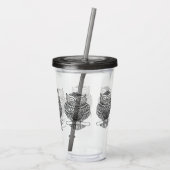 Uil - Acryl Beker (Achterkant)