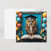 🦉 Uil Afstudeerfeest voor Studenten Viering 🦉 Kaart (Voorkant / Achterkant)