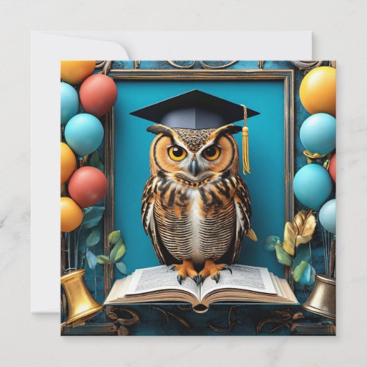 🦉 Uil Afstudeerfeest voor Studenten Viering 🦉 Kaart (Voorkant)