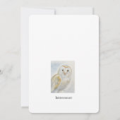 Uil afstudeeruitnodiging  aankondiging (Achterkant)