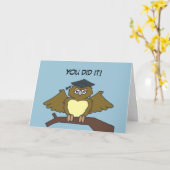 Uil Afstuderen Kaart (Gele Bloem)