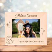 Uil Afstuderen Pet Scroll 7x5 Gegraveerde Lijstjes