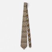 Uil Art Deco das – Zwart & Goud (Voorkant)