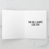 UIL ART HOU VAN JE GROOT WENSKAART BEDANKKAART (Binnen)