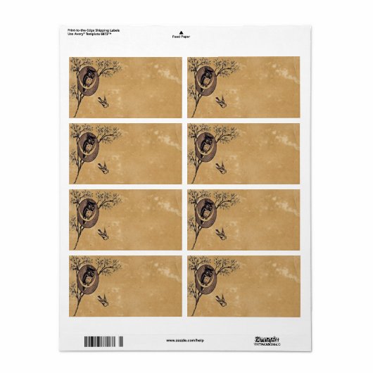 Uil Avery Label (Full Sheet)