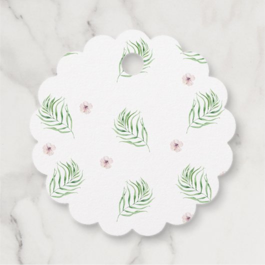 Uil Baby Dank u Cadeau Labels Favors Boy Girl (Achterkant)