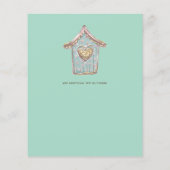 Uil Baby Dank u Cadeau Labels Favors Boy Girl (Achterkant)