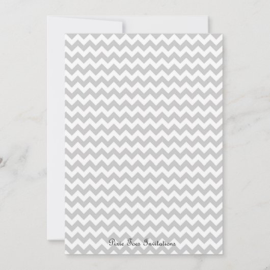 Uil Baby shower Roze Uitnodiging (Achterkant)