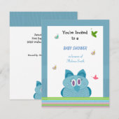 Uil Baby Shower Uitnodiging (Voorkant / Achterkant)