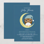 Uil baby shower uitnodiging (Voorkant / Achterkant)