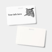 Uil Badge (Voor- en achterkant)