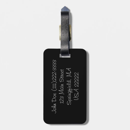 Uil Bagagelabel (Achterkant verticaal)