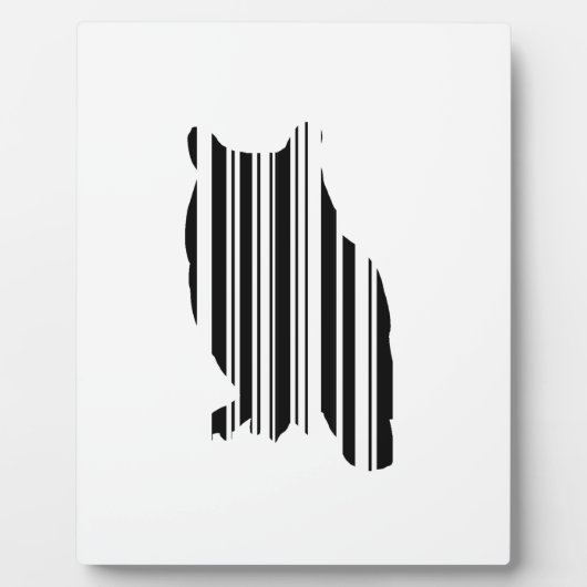 UIL BARCODE Vogel Barcode Aviaire Ontwerp Patroon Fotoplaat (Voorkant)