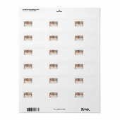 Uil Bat Autumn Herfst Kleur Blad Etiket (Full Sheet)