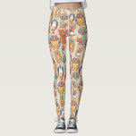 Uil Be Collectie Leggings<br><div class="desc">Een verbluffende combinatie van ontwerper is op gouden tonen met oranje en groene aanrakingen.</div>