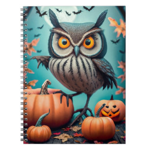 Uil Be Watching Yo Halloween Notitieboek met pompo