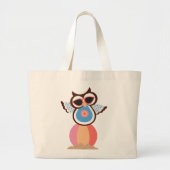 Uil Beach Canvas tas (Voorkant)