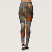 Uil Beer Wijsheid Sterkte Spirit Maureen Girard Leggings (Achterkant)
