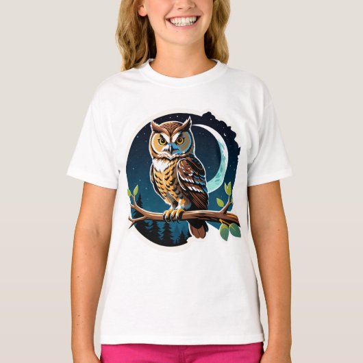 Uil Beschermer van Bossen T-shirt (Voorkant)