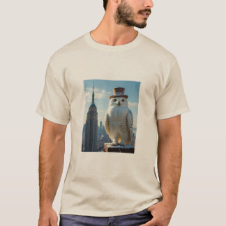 Uil bij het Empire State Building T-shirt