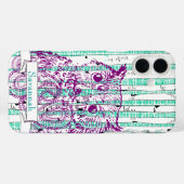 Uil Birch Tree linnen Personaliseren Case-Mate iPhone Case (Achterkant (horizontaal))