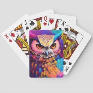 Uil Bird Animal Discovery Adventure Natuur Planet Pokerkaarten