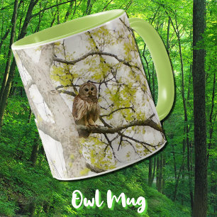 Uil Bird in Tree Natuur Mok Cup