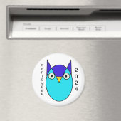 Uil, blauw magneet (Insitu (Vaatwasser))