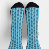 Uil (blauw) - Sport sokken (Top)